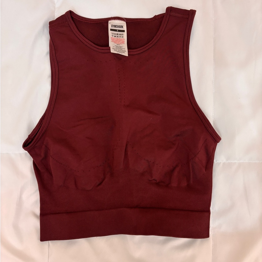 Women's Burgundy Crop Top